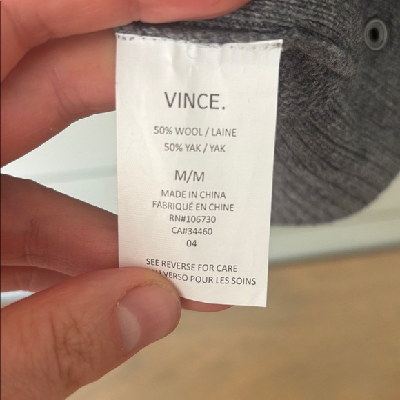 Vince Wool & Yak Oversized Funnel Neck Sweater - Picture 4 of 7